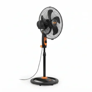 Abanico de pedestal 18" ACR negro y naranja