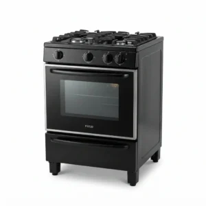 Estufa con horno 20" negra PGS20